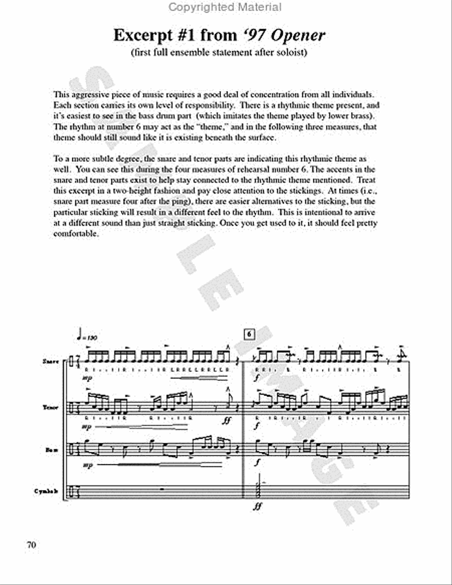 Fresh Perspectives for the Modern Drumline Percussion scores gallery preview page 13