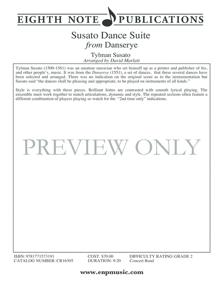 Susato Dance Suite (from Danserye)