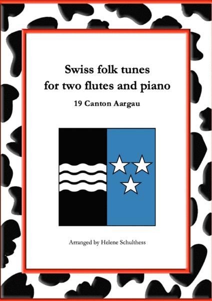19 Swiss folk tune for two flutes and piano - Rosenwalzer - Canton Aargau image number null