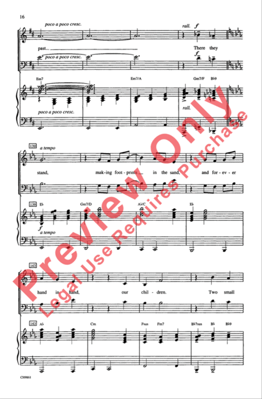 Ragtime (Choral Selections) 3-Part scores gallery preview page 16
