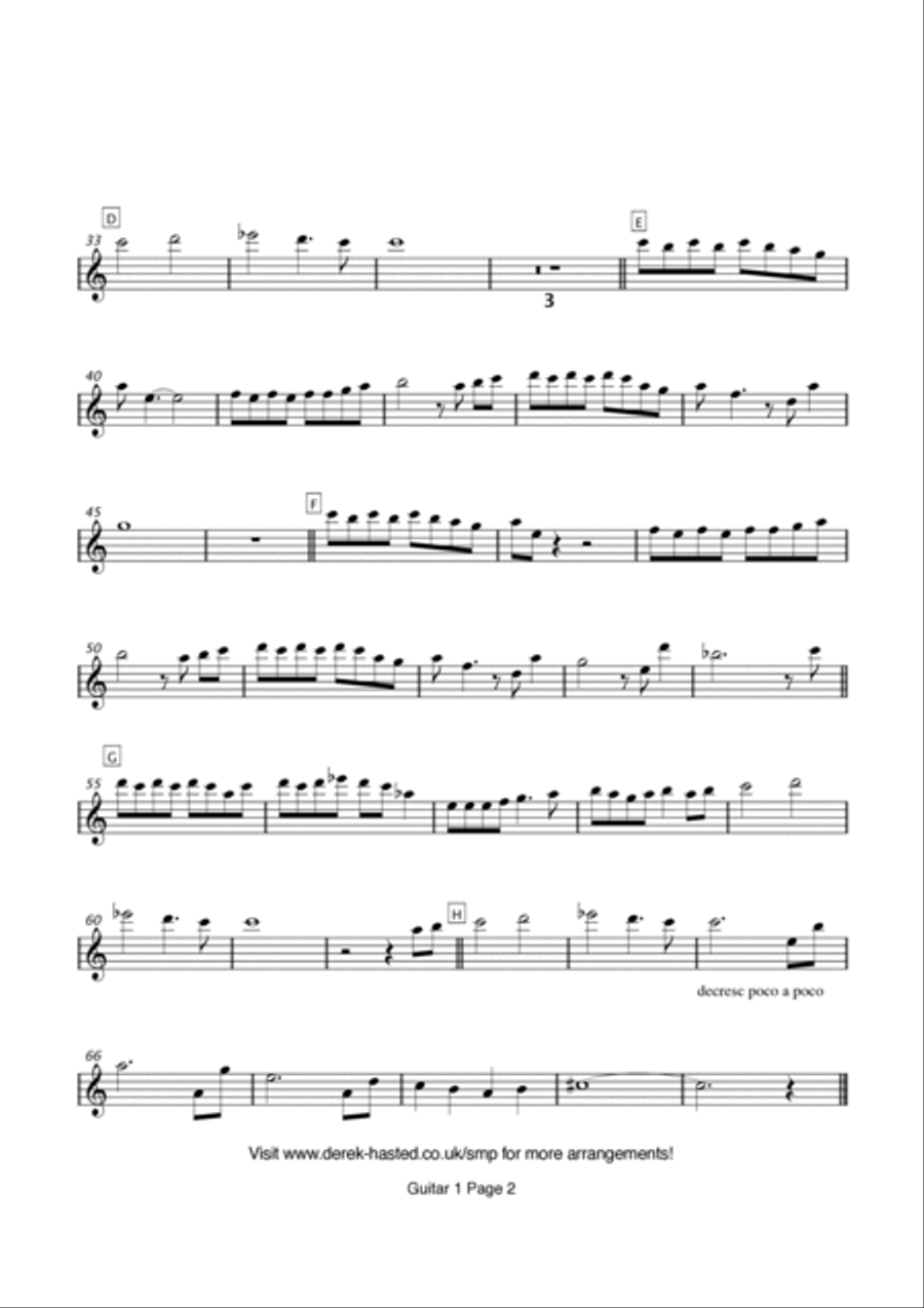 Lately Guitar Ensemble scores gallery preview page 4