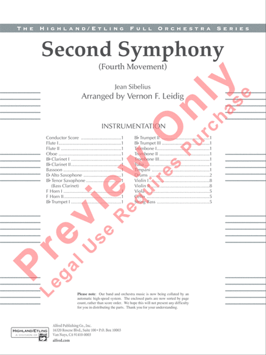 Sibelius's 2nd Symphony, 4th Movement