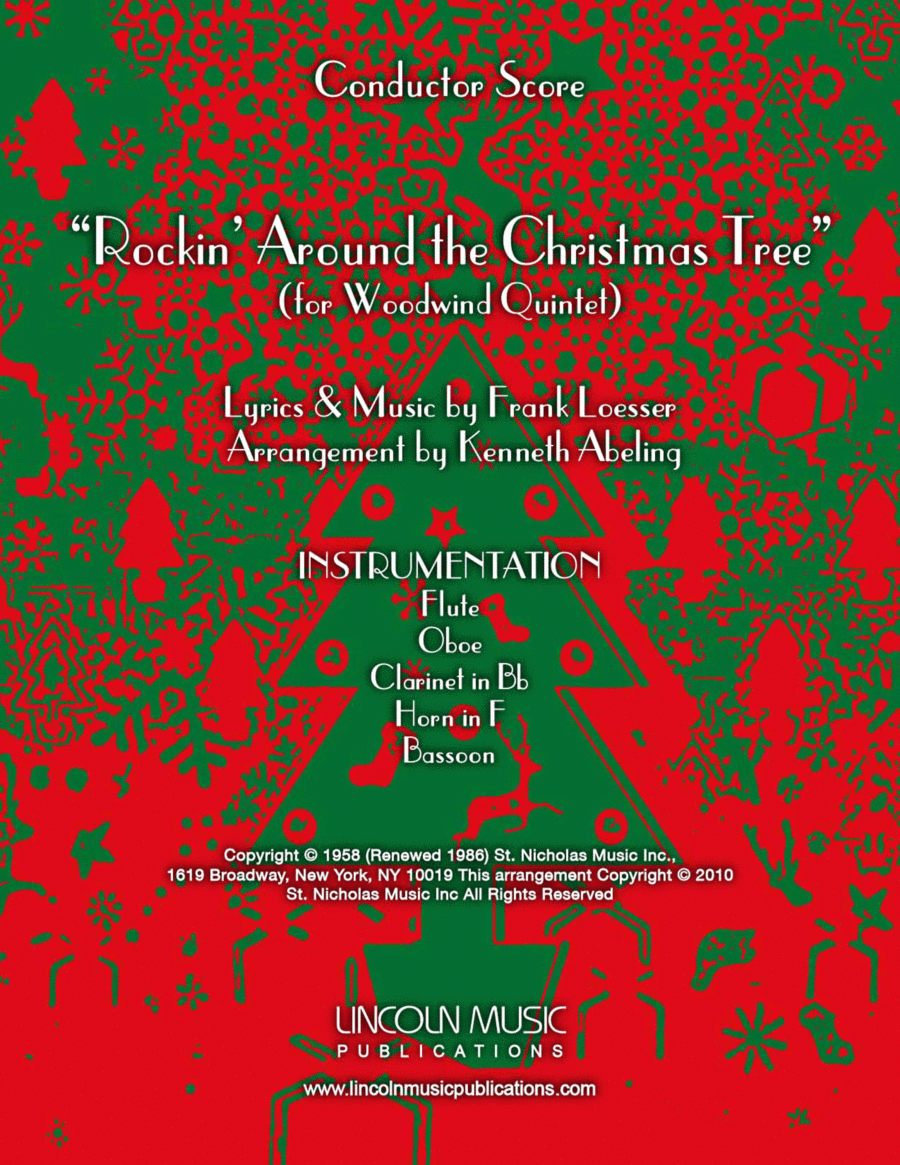 Rockin' Around The Christmas Tree Woodwind Quintet scores gallery preview page 1