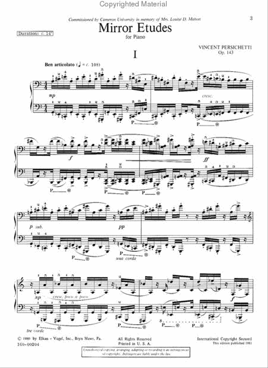 Mirror Etudes Chamber Music scores gallery preview page 2