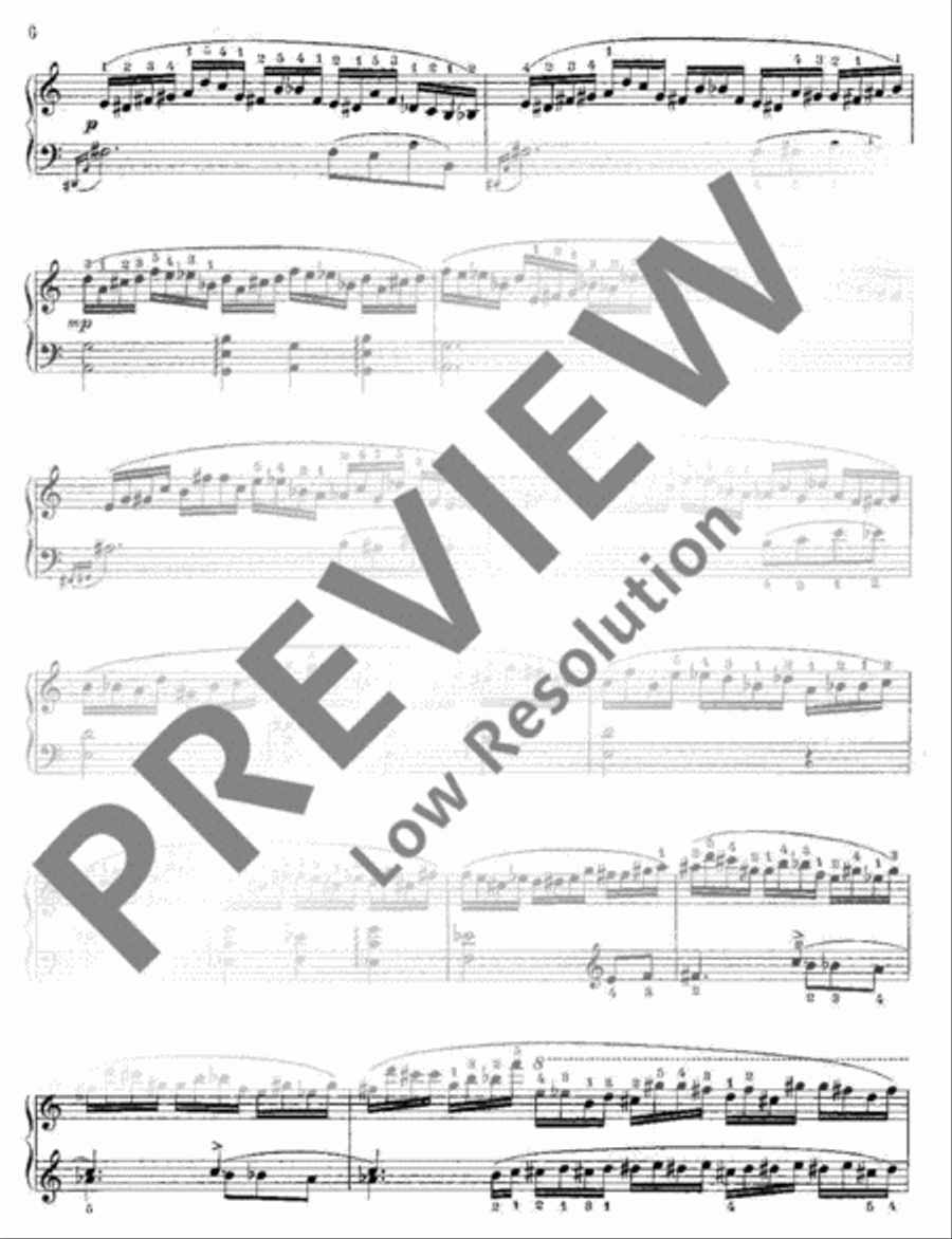 5 x 10 Etüden Piano Solo scores gallery preview page 7