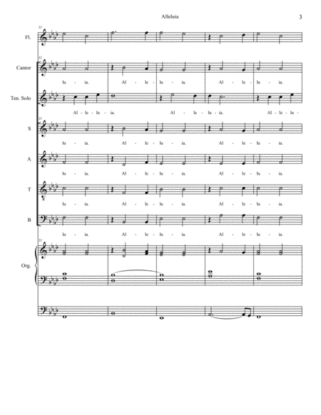 Alleluia (from "Mass of Saint Michael" - Full Score) image number null