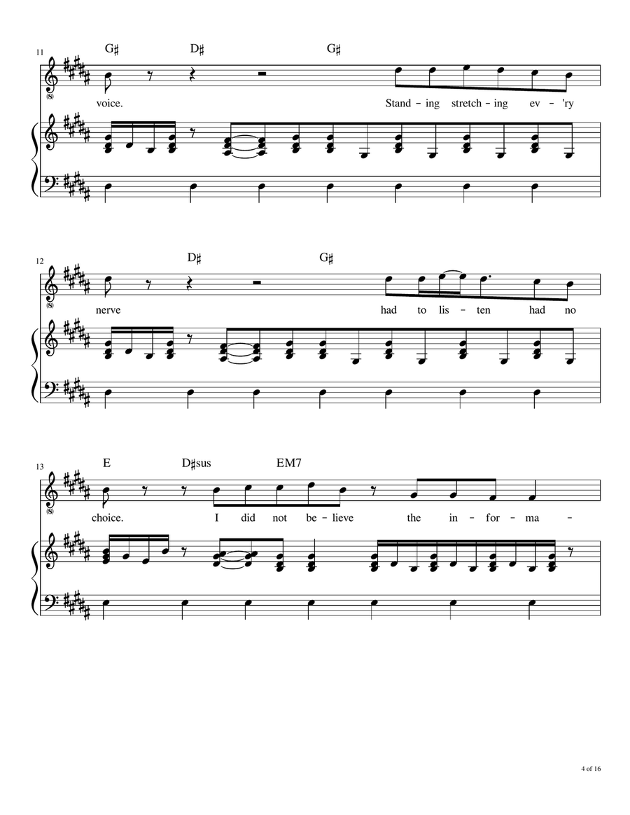 Solsbury Hill Voice scores gallery preview page 5