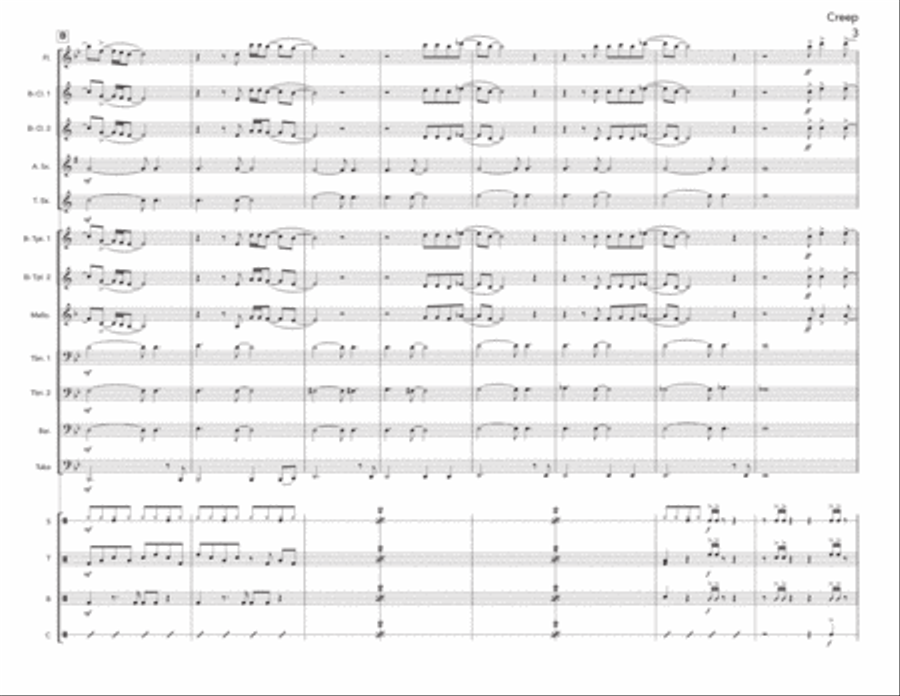 Creep Creep Marching Band scores gallery preview page 4