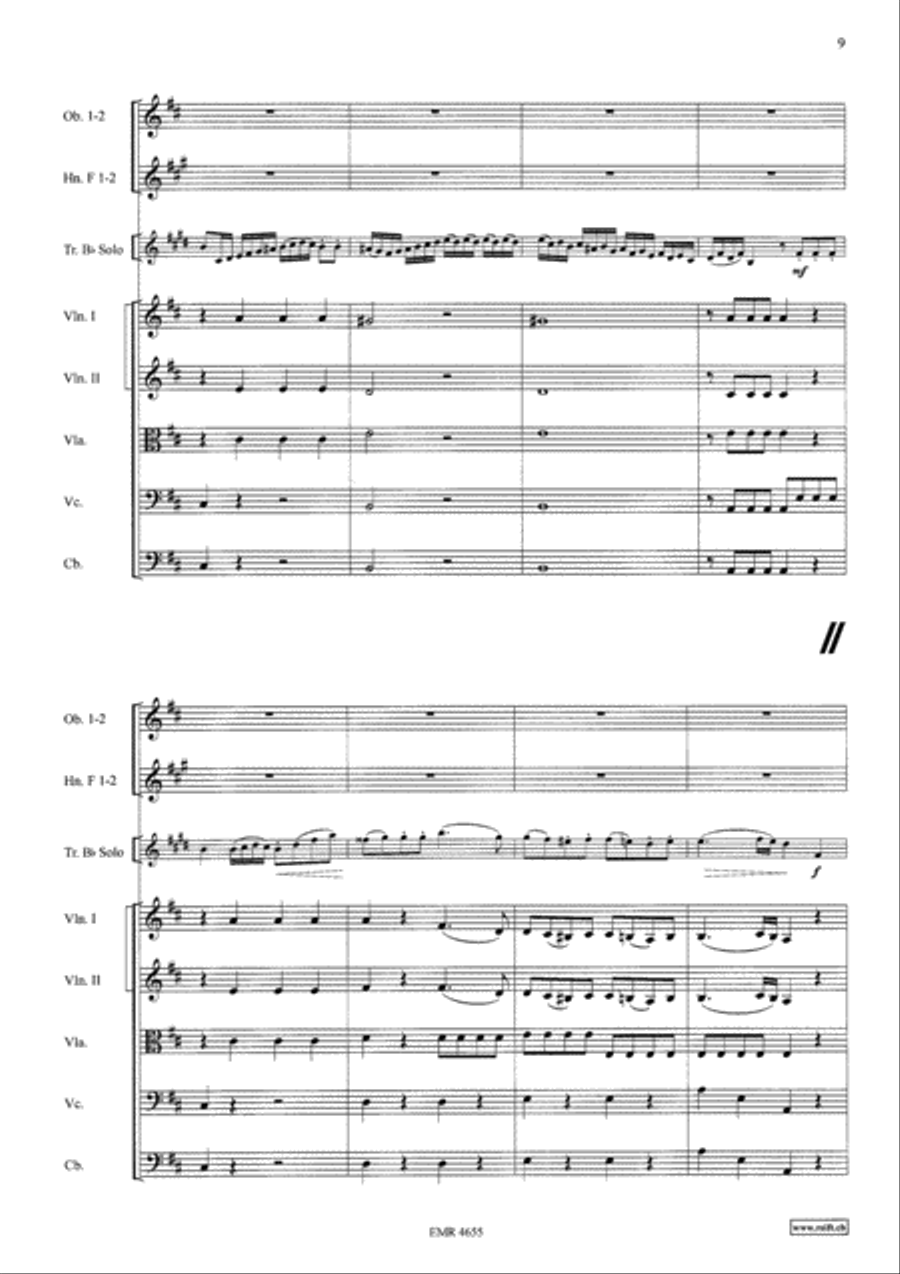 Concerto in D Major Orchestra scores gallery preview page 9