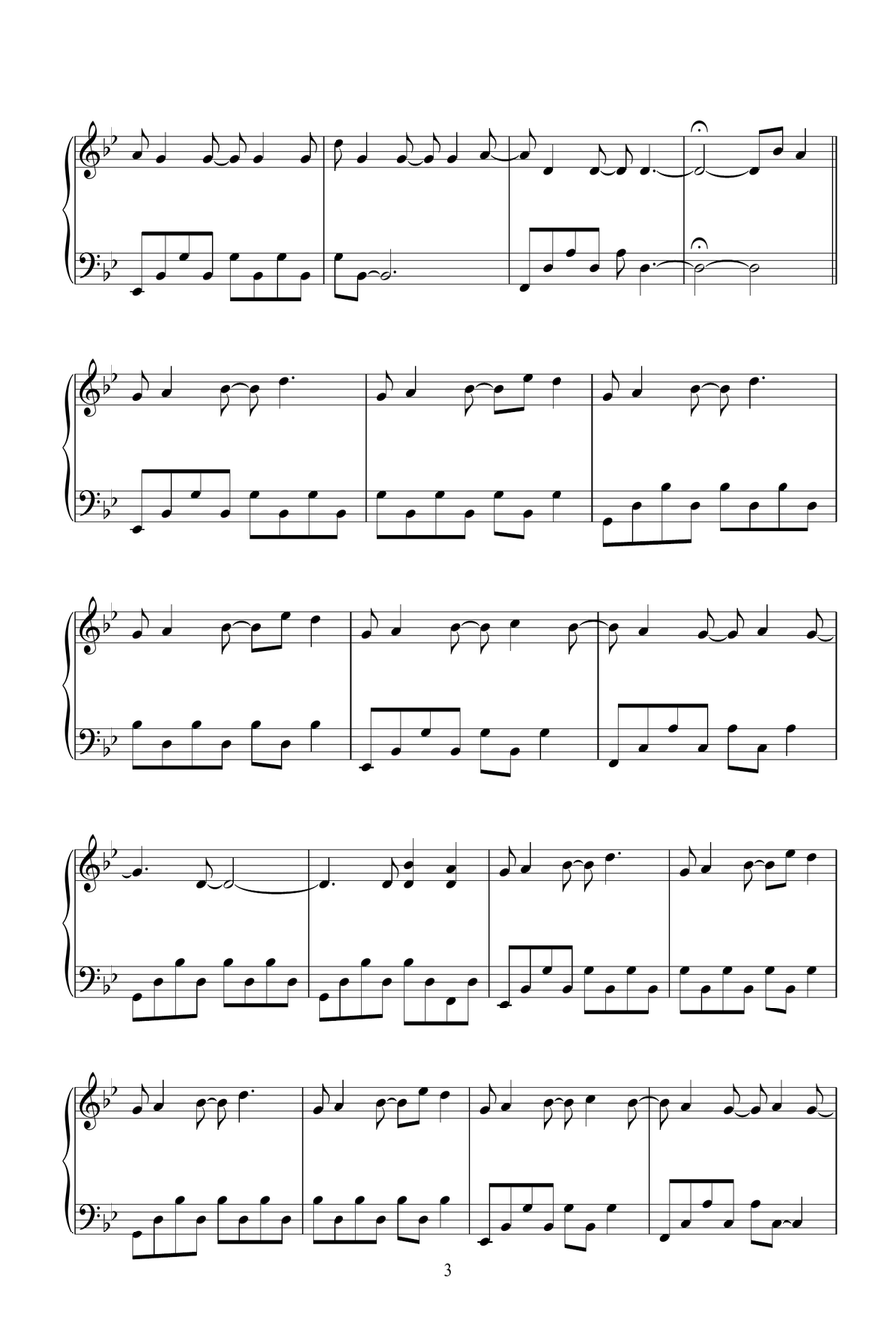 High Heels Piano Solo scores gallery preview page 3