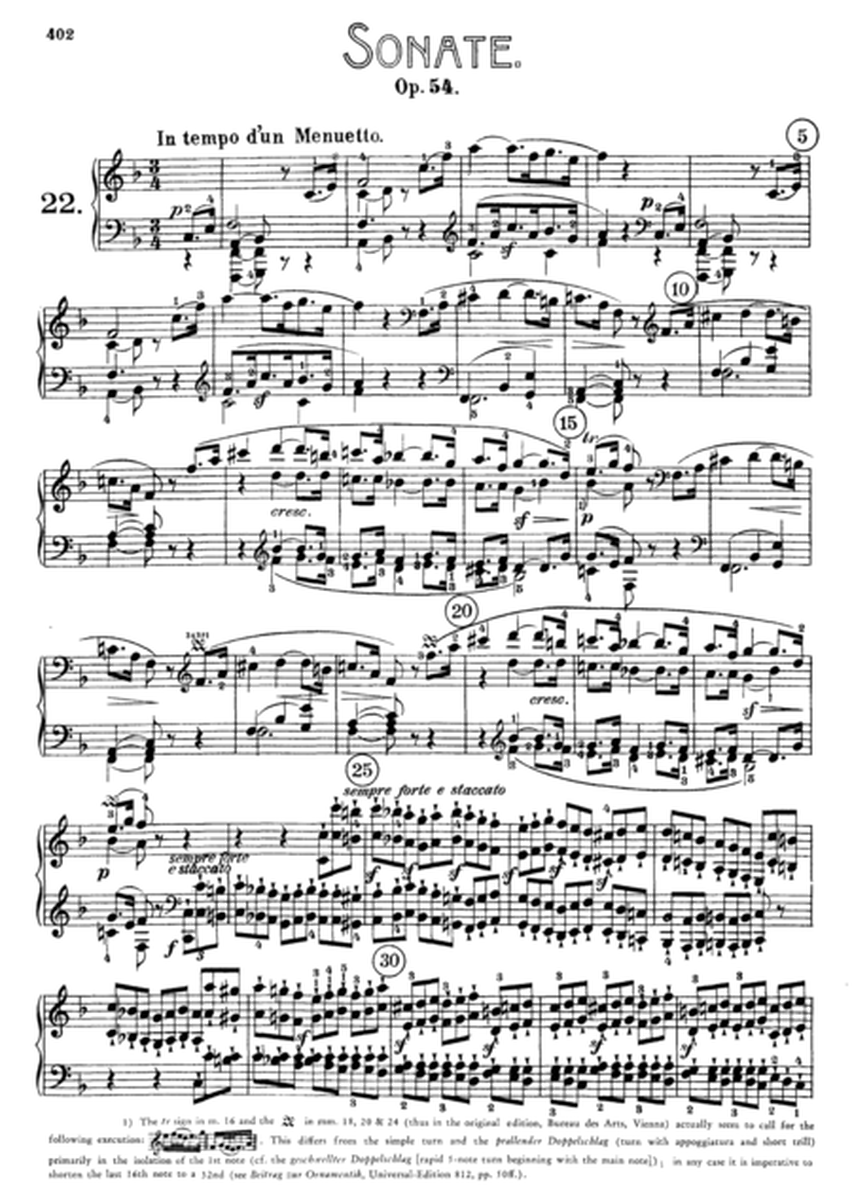 Sonata n.22 in F Major op.54(Ludwig van Beethoven)