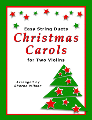 Book cover for Easy String Duets: Christmas Carols (A Collection of 10 Violin Duets)