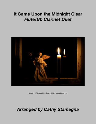 Book cover for It Came Upon the Midnight Clear (Flute/Bb Clarinet Duet)