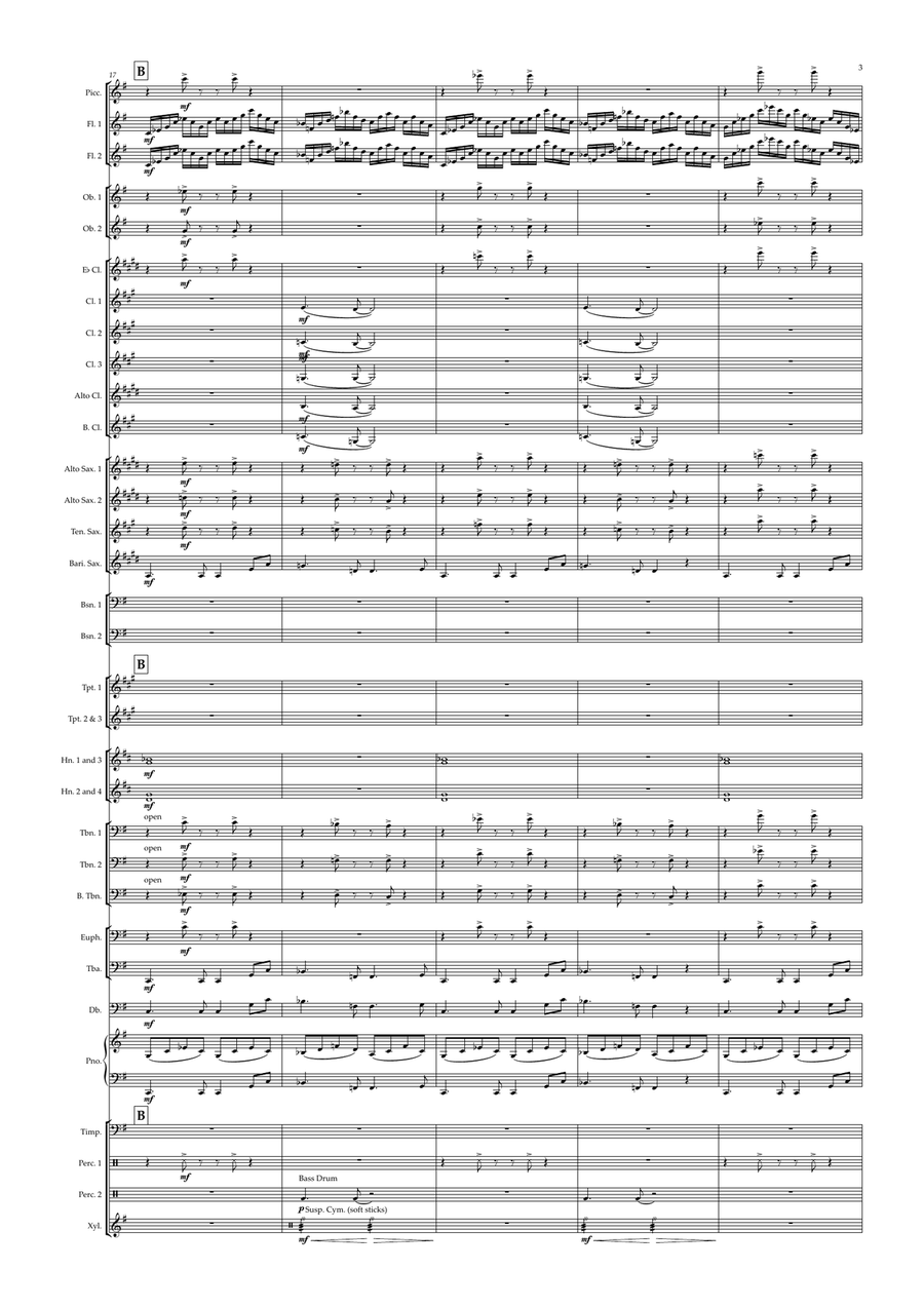 Orinoco Flow Concert Band scores gallery preview page 3