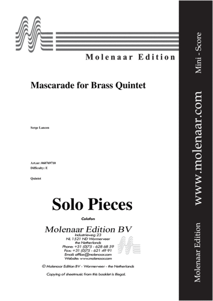 Mascarade for Brassquintet