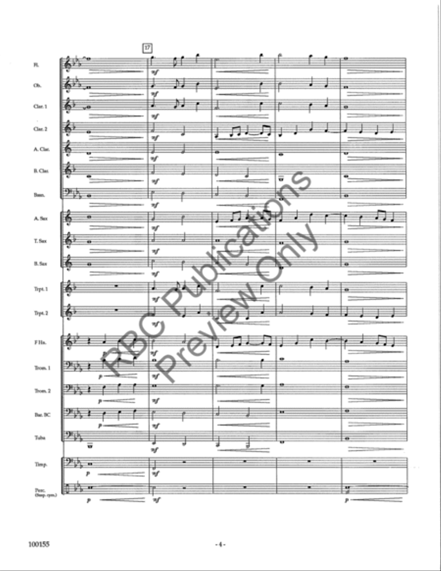 Lyric Essay Concert Band scores gallery preview page 7