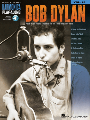 Book cover for Bob Dylan Harmonica Playalong V12 Book/Online Audio
