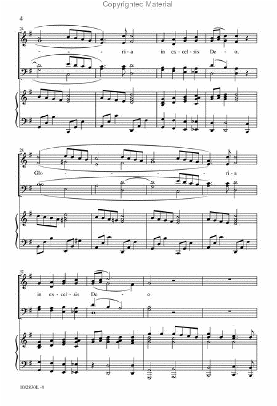 The Shepherds' Gloria 4-Part scores gallery preview page 4