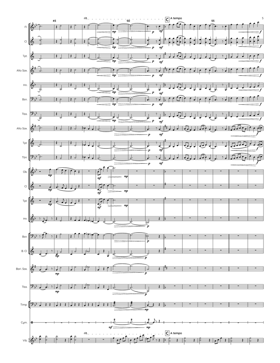 AWAY IN A MANGER - TWO SETTINGS with Flex-Scoring Options Concert Band scores gallery preview page 5