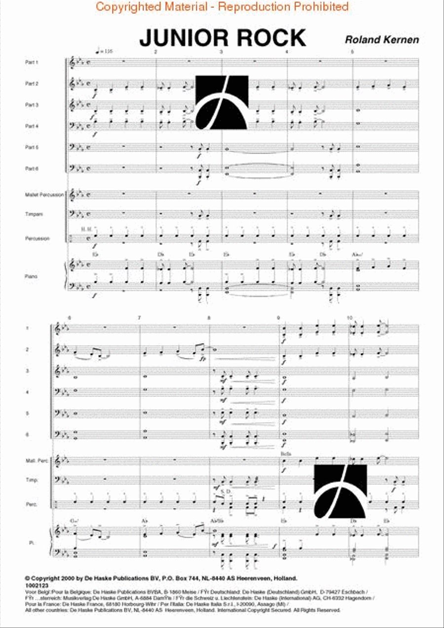 Junior Rock Sc/pt Grade 2 Concert Band scores gallery preview page 2