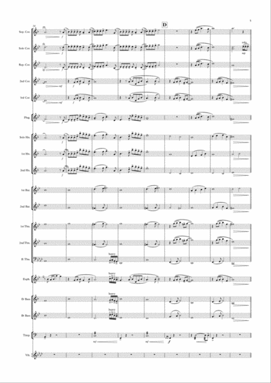Writing's On The Wall from the film SPECTRE Brass Ensemble scores gallery preview page 5
