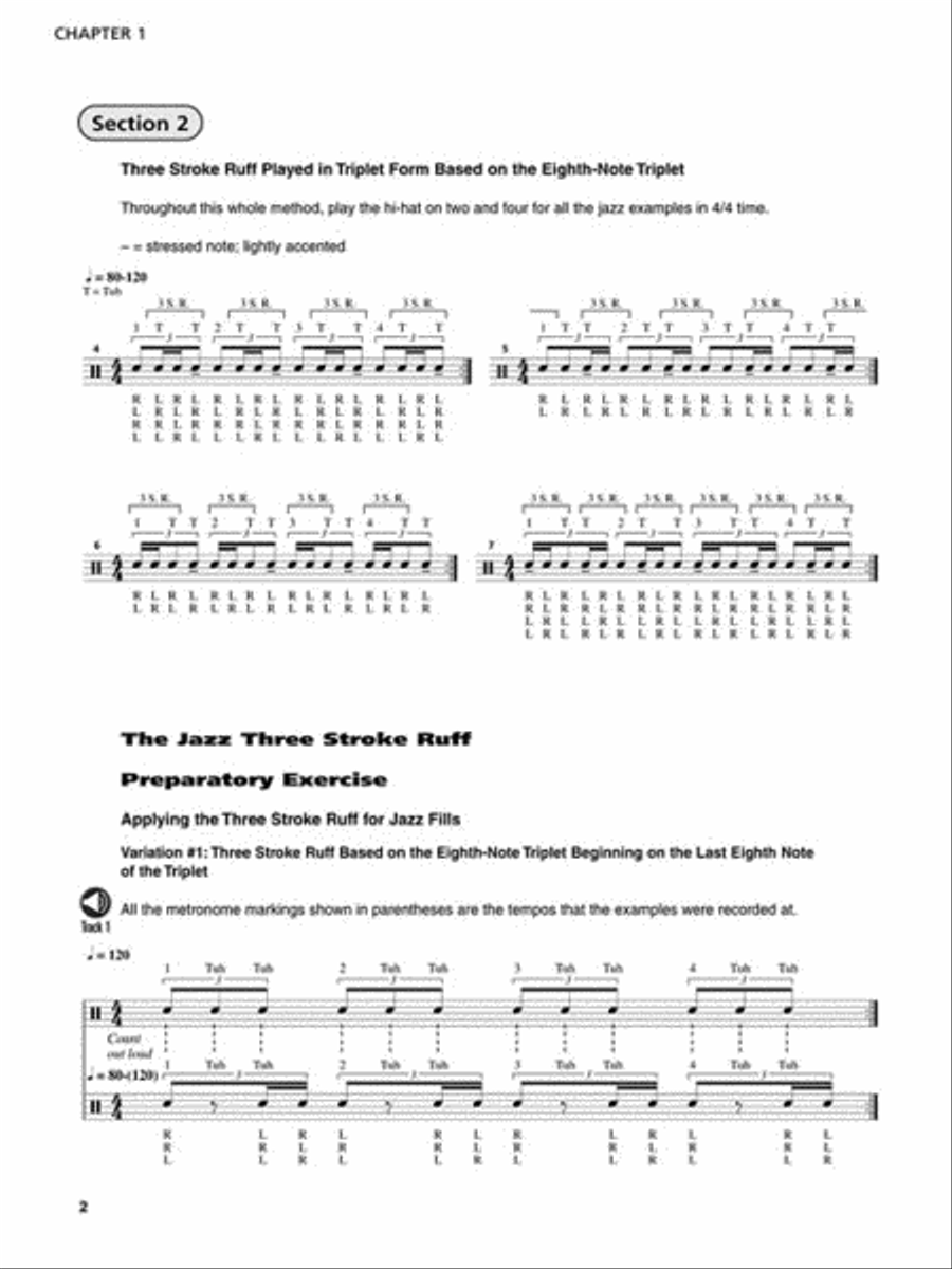 Joe Porcaro's Drumset Method – Groovin' with Rudiments Drum Set scores gallery preview page 6