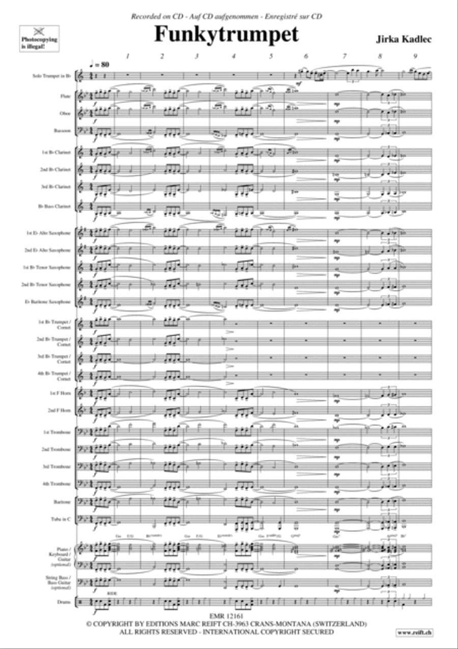 Funkytrumpet Concert Band scores gallery preview page 3