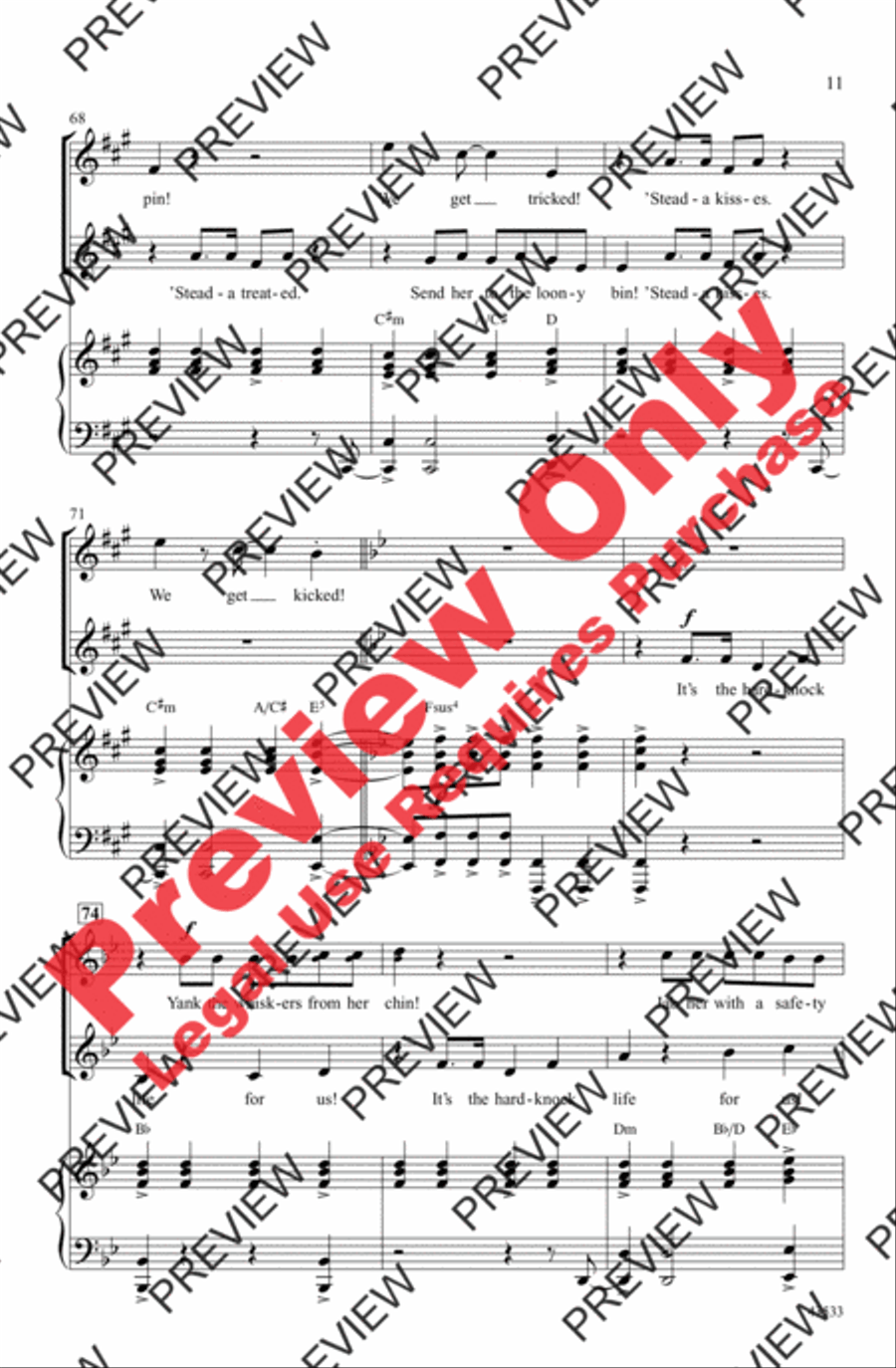 It's the Hard-Knock Life It's the Hard-Knock Life 2-Part scores gallery preview page 11