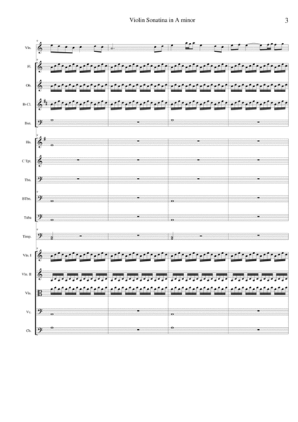 Violin Sonatina in A minor 'Agora' - Score Only image number null