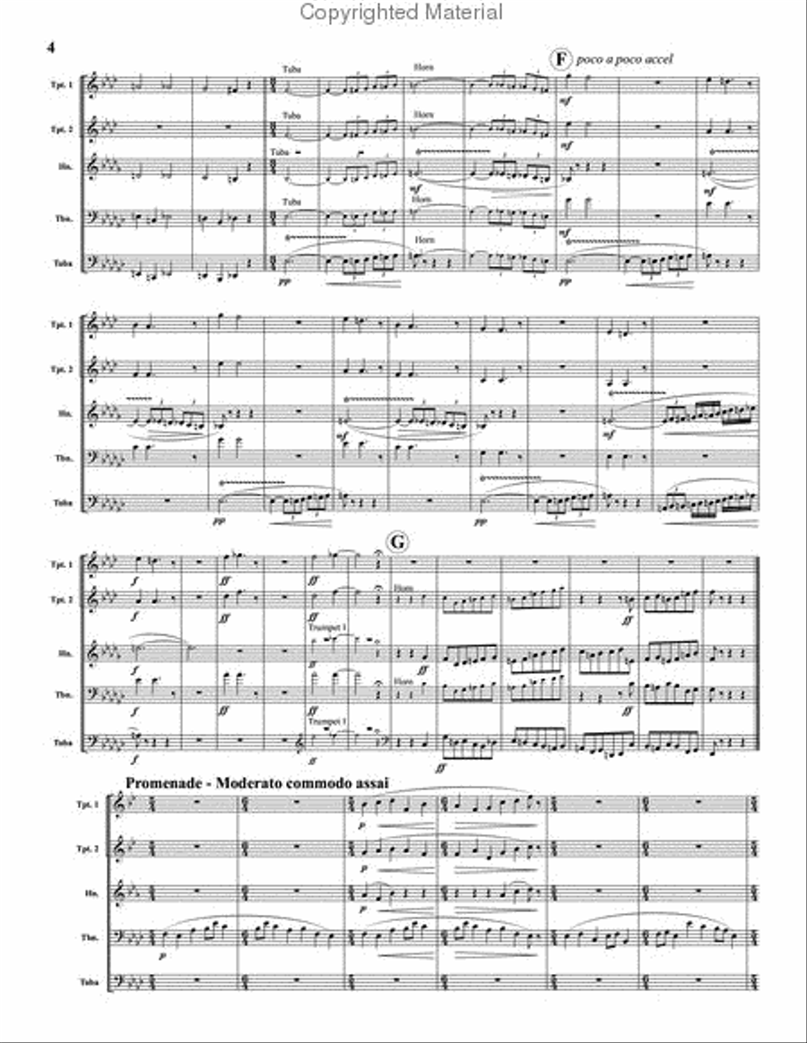 Pictures at an Exhibition Brass Quintet scores gallery preview page 5