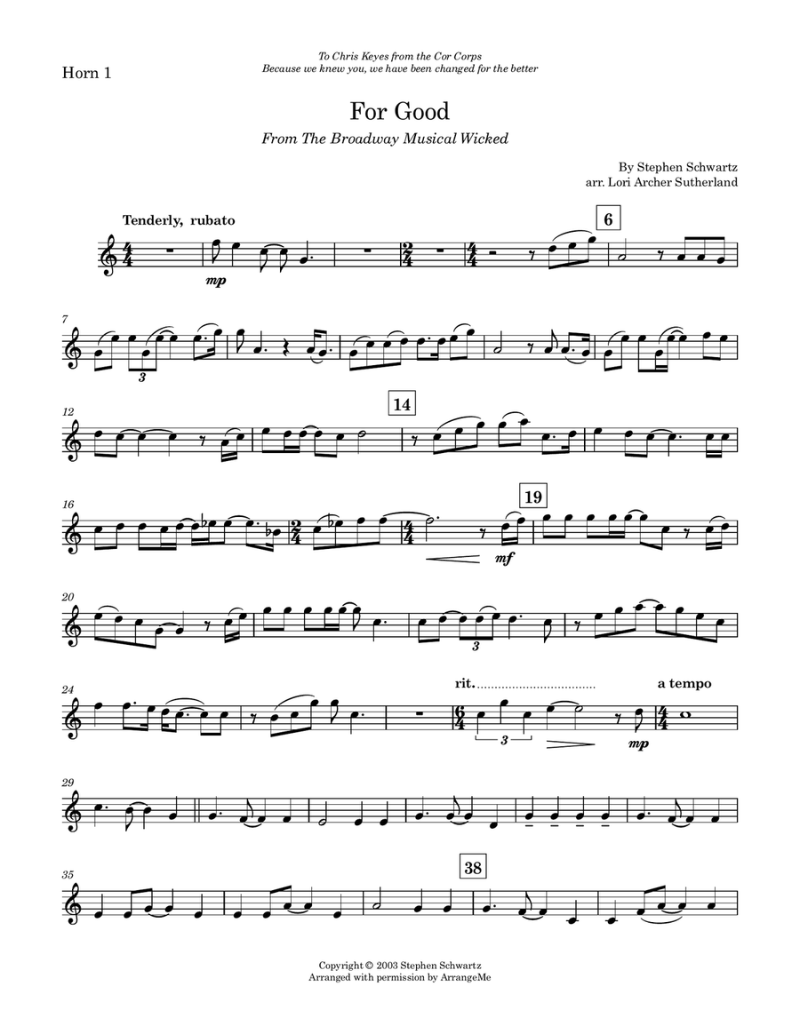 For Good For Good Brass Quartet scores gallery preview page 6