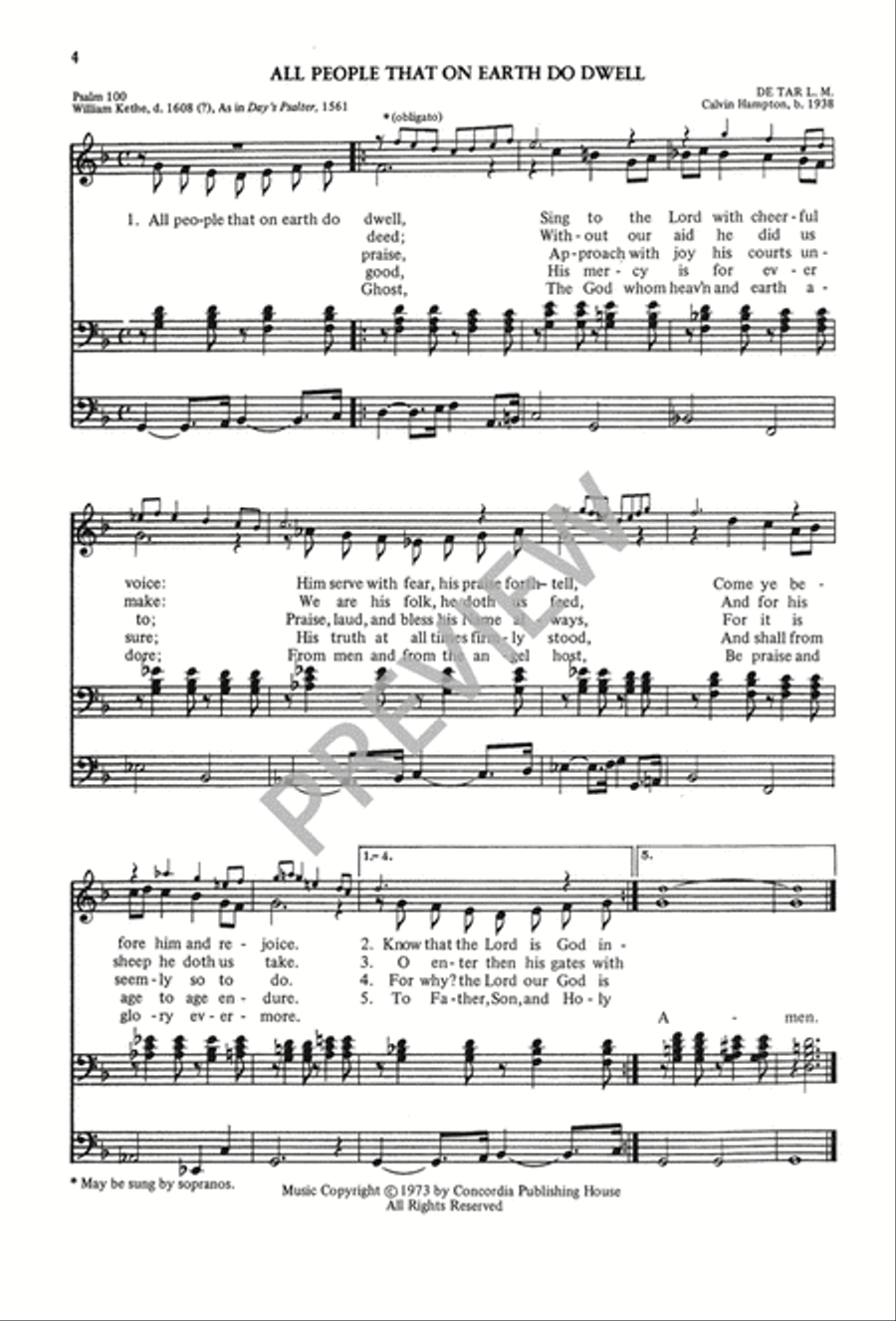 The Calvin Hampton Hymnary 4-Part scores gallery preview page 8