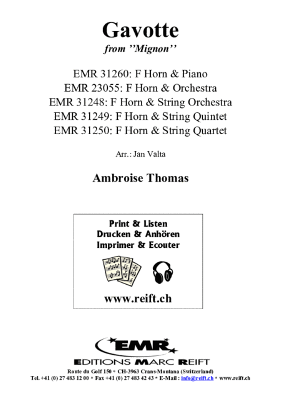Gavotte Horn scores gallery preview page 2
