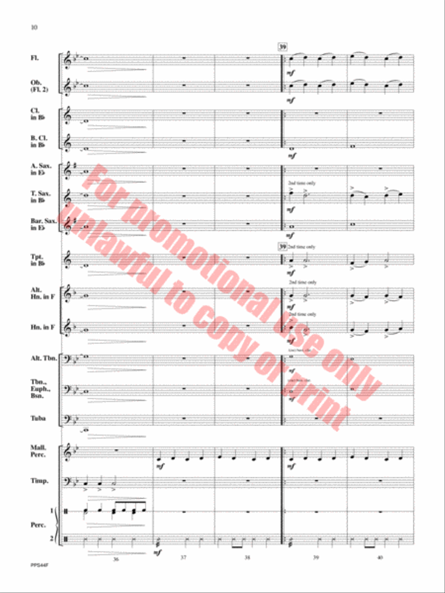 Oceanus Oceanus Concert Band scores gallery preview page 11