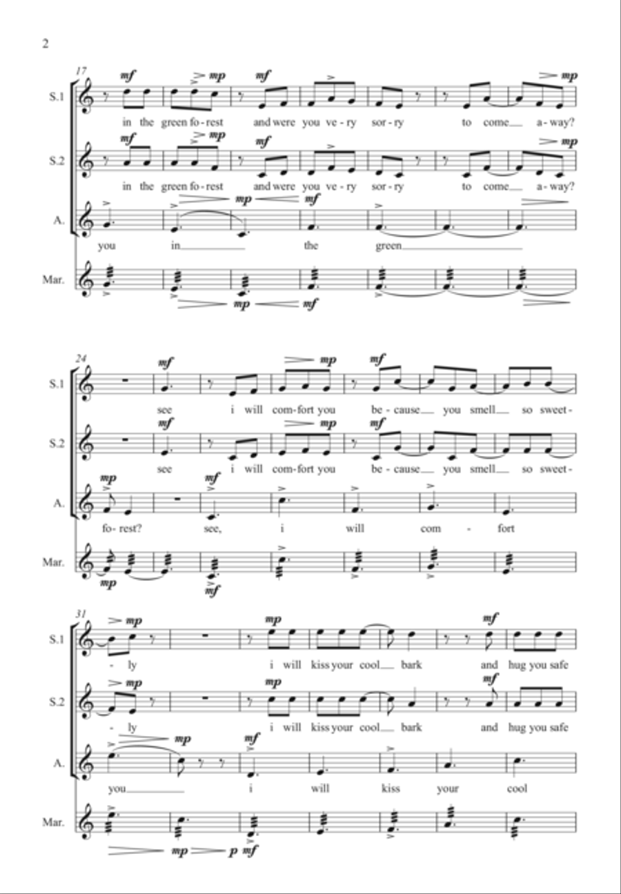 Little Tree Little Tree Choir scores gallery preview page 2
