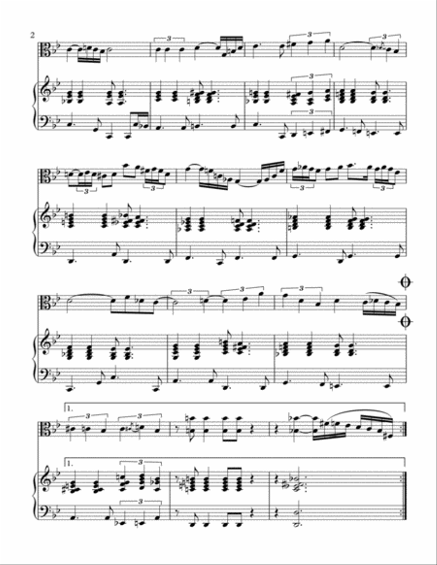 Besame Mucho (Kiss Me Much) Viola scores gallery preview page 3