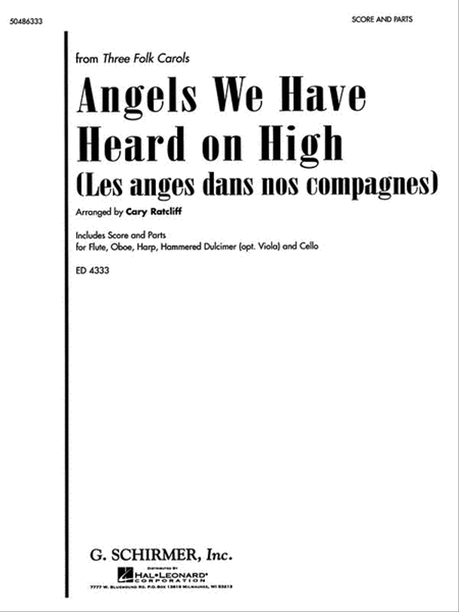 Angels We Have Heard on High (Les Anges Dans Nos Compagnes) Choir scores gallery preview page 1