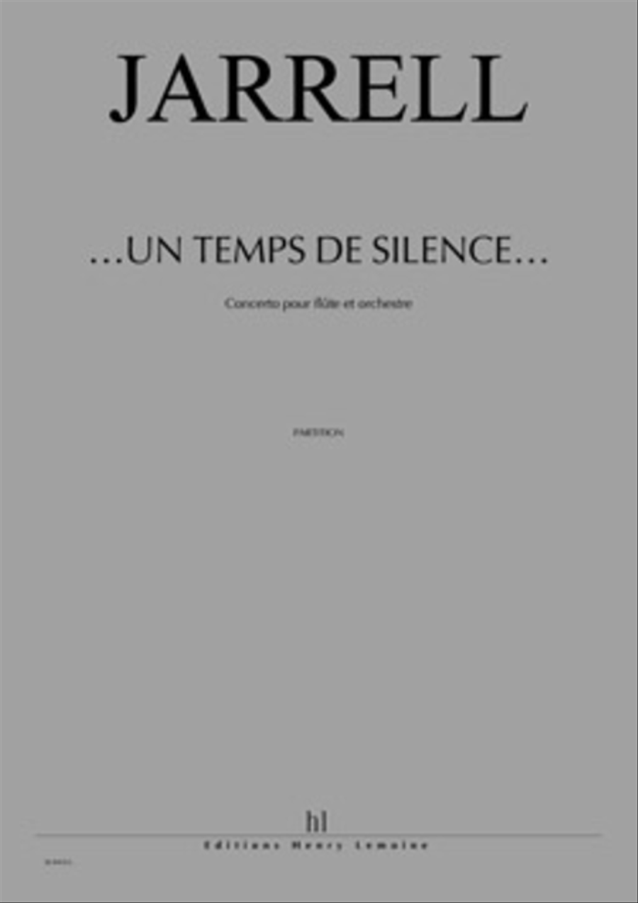 Un Temps De Silence Concerto Pour Flute Orchestra scores gallery preview page 1