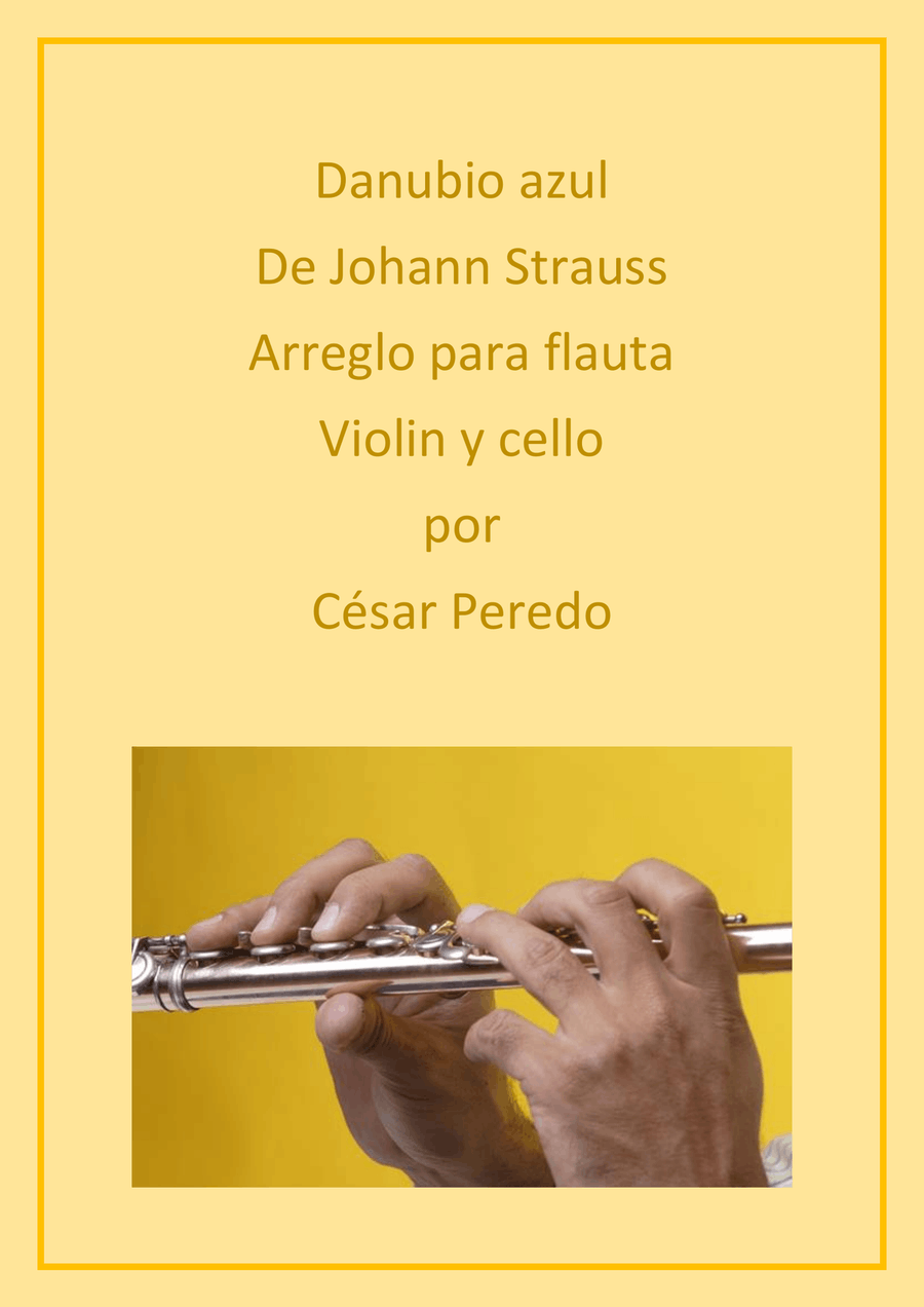 Danubio azul para flauta, violin y cello Small Ensemble scores gallery preview page 1