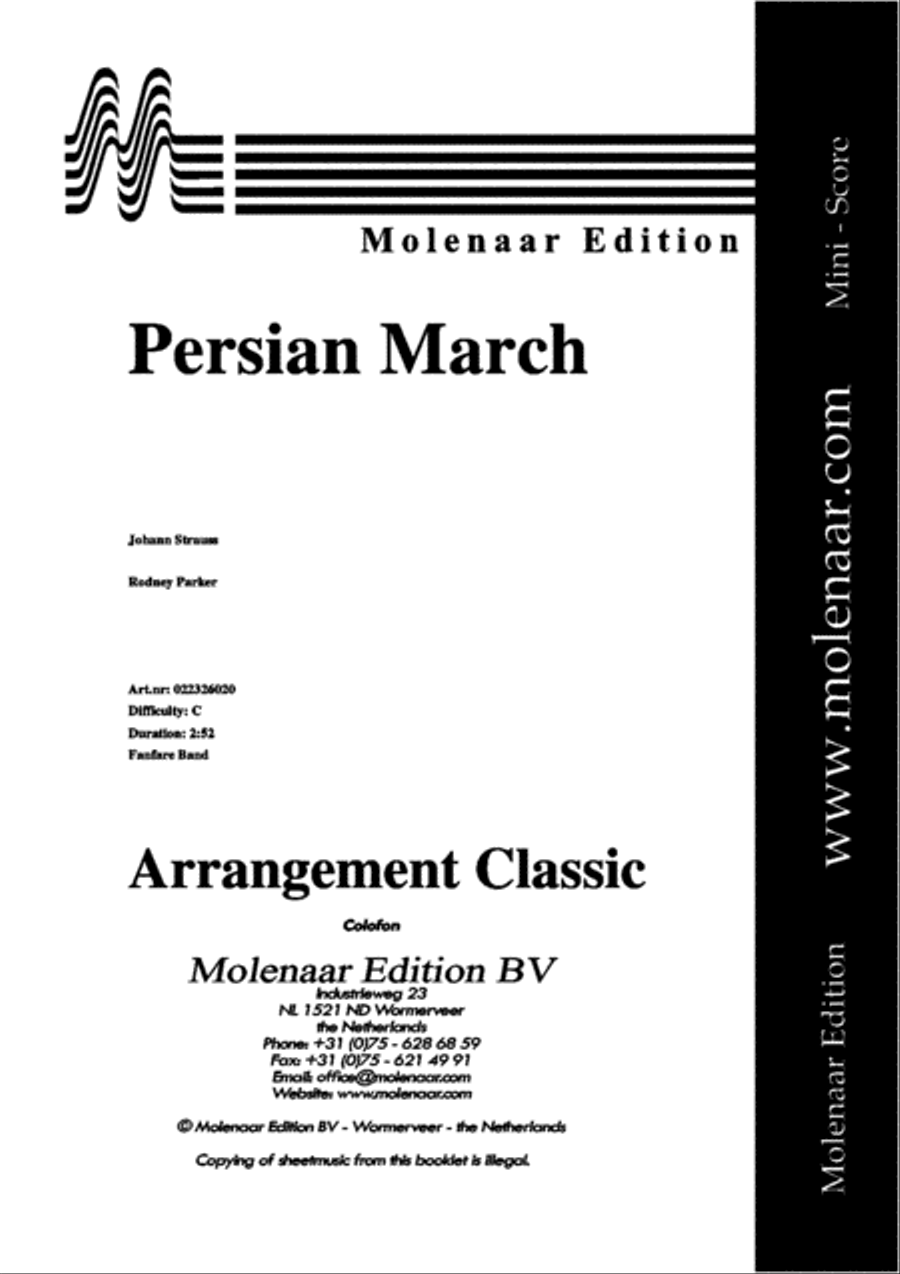 Persian March Fanfare Band scores gallery preview page 2