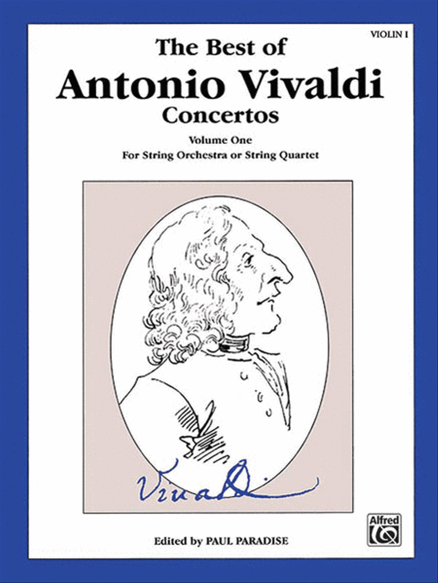 The Best of Antonio Vivaldi Concertos (For String Orchestra or String Quartet), Volume 1 String Orchestra scores gallery preview page 1