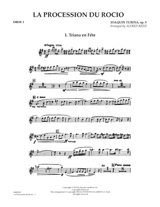 La Procession du Rocio (arr. Alfred Reed) - Oboe 1