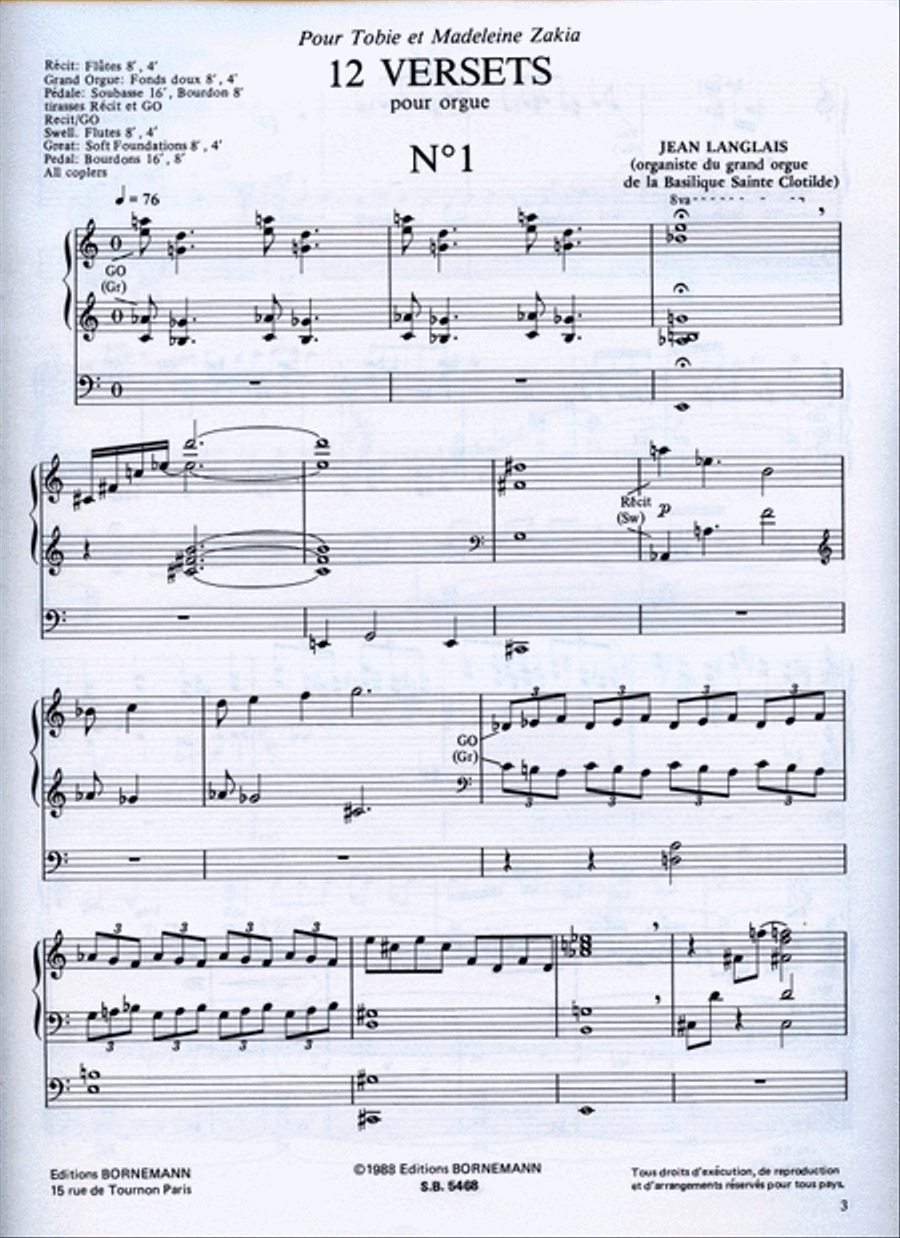 12 Versets (organ) 12 Versets (organ) Organ scores gallery preview page 2