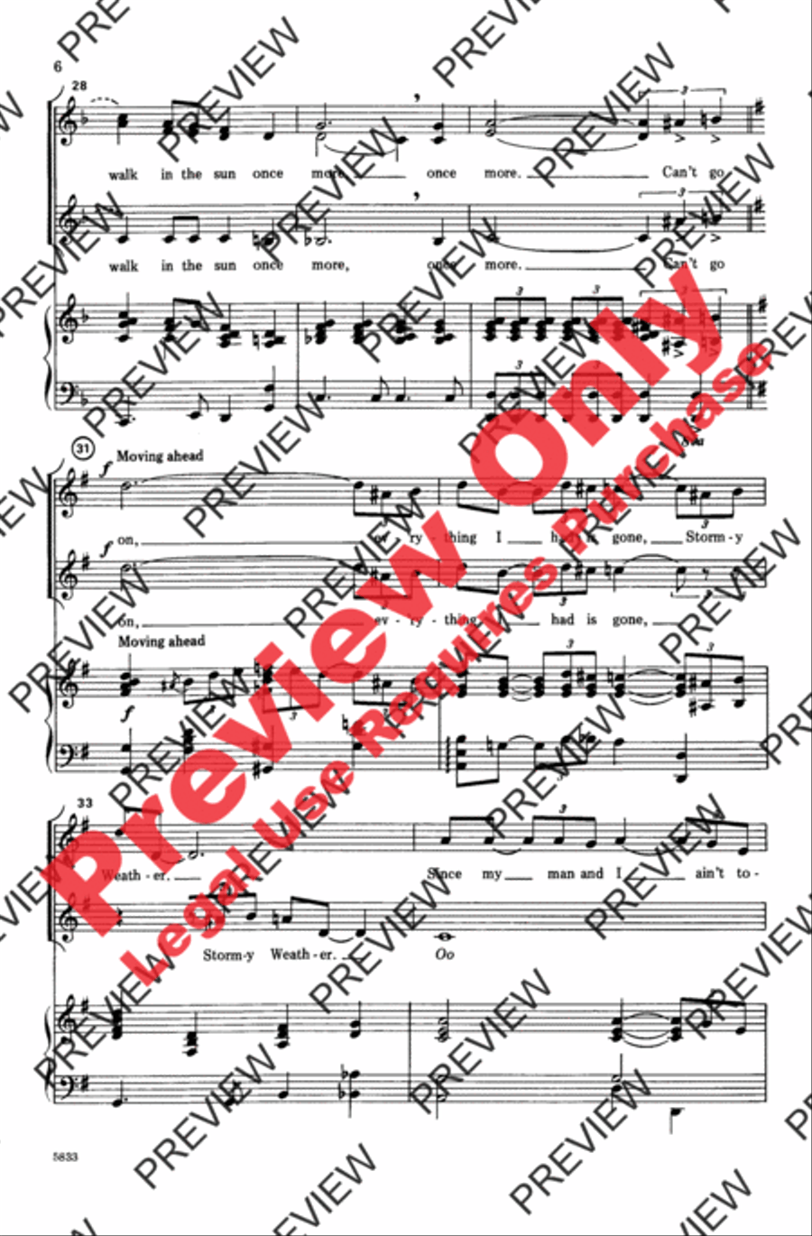 Stormy Weather Women's Choir scores gallery preview page 6