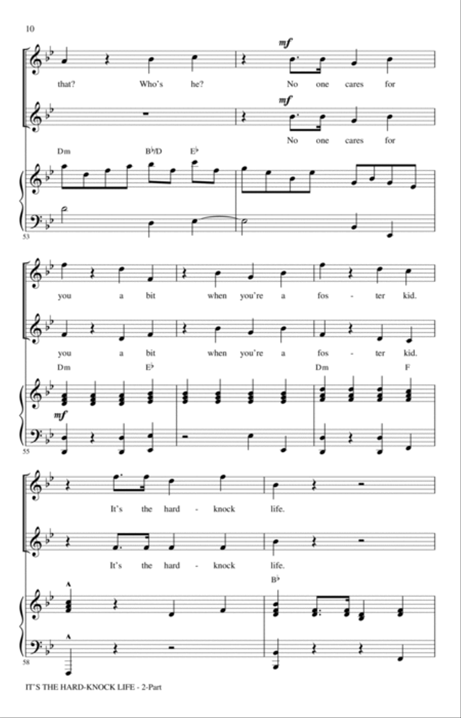It's The Hard-Knock Life (from Annie) (arr. Mac Huff) 2-Part scores gallery preview page 8