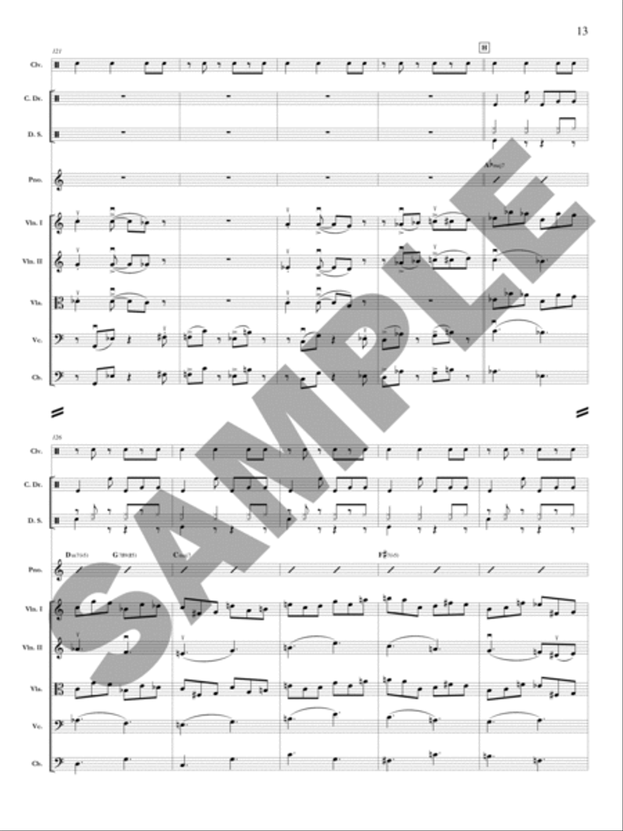 Ayana (Solo Violin, Viola, or Cello) Orchestra scores gallery preview page 14