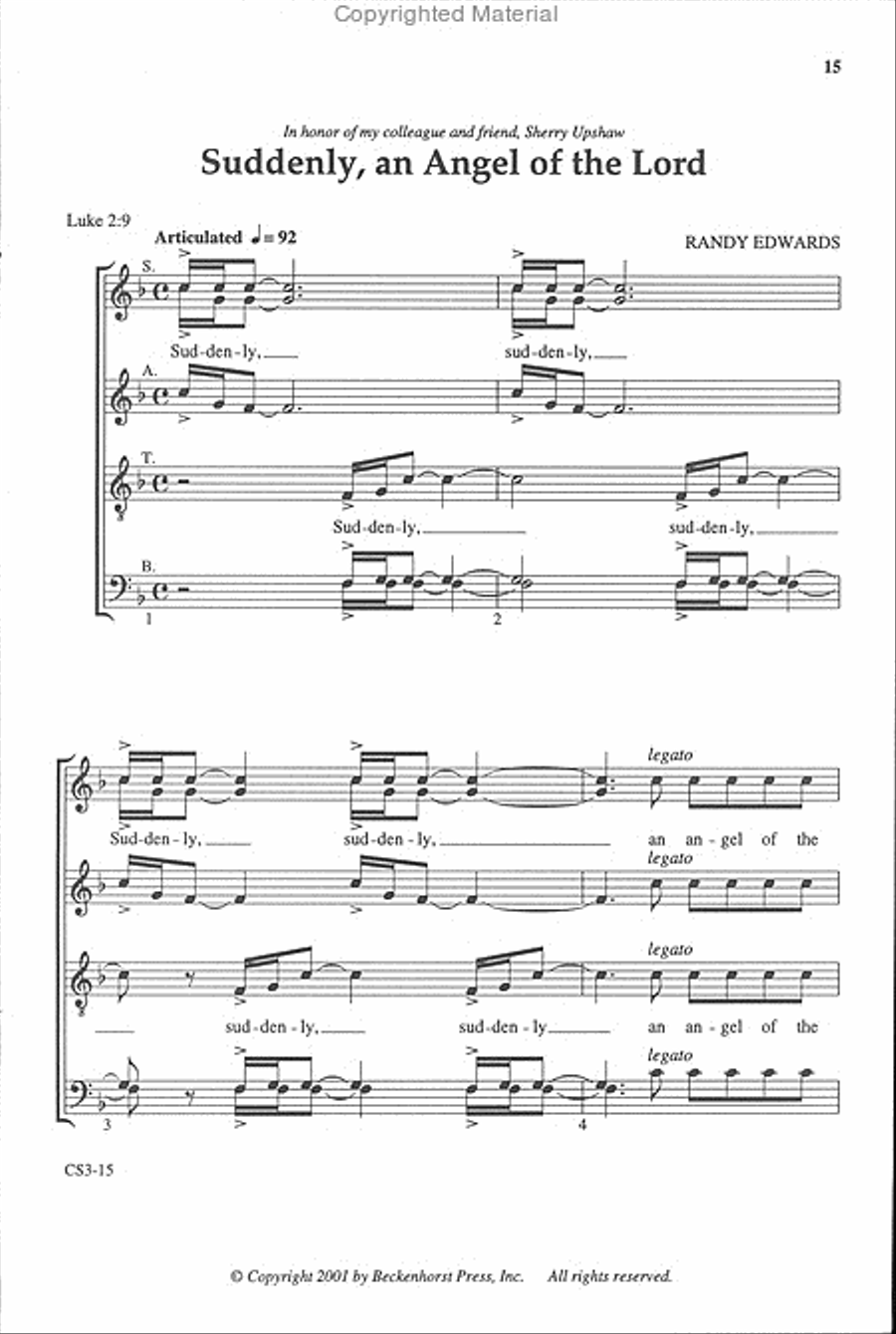 A Cappella 101: Advent 4-Part scores gallery preview page 5