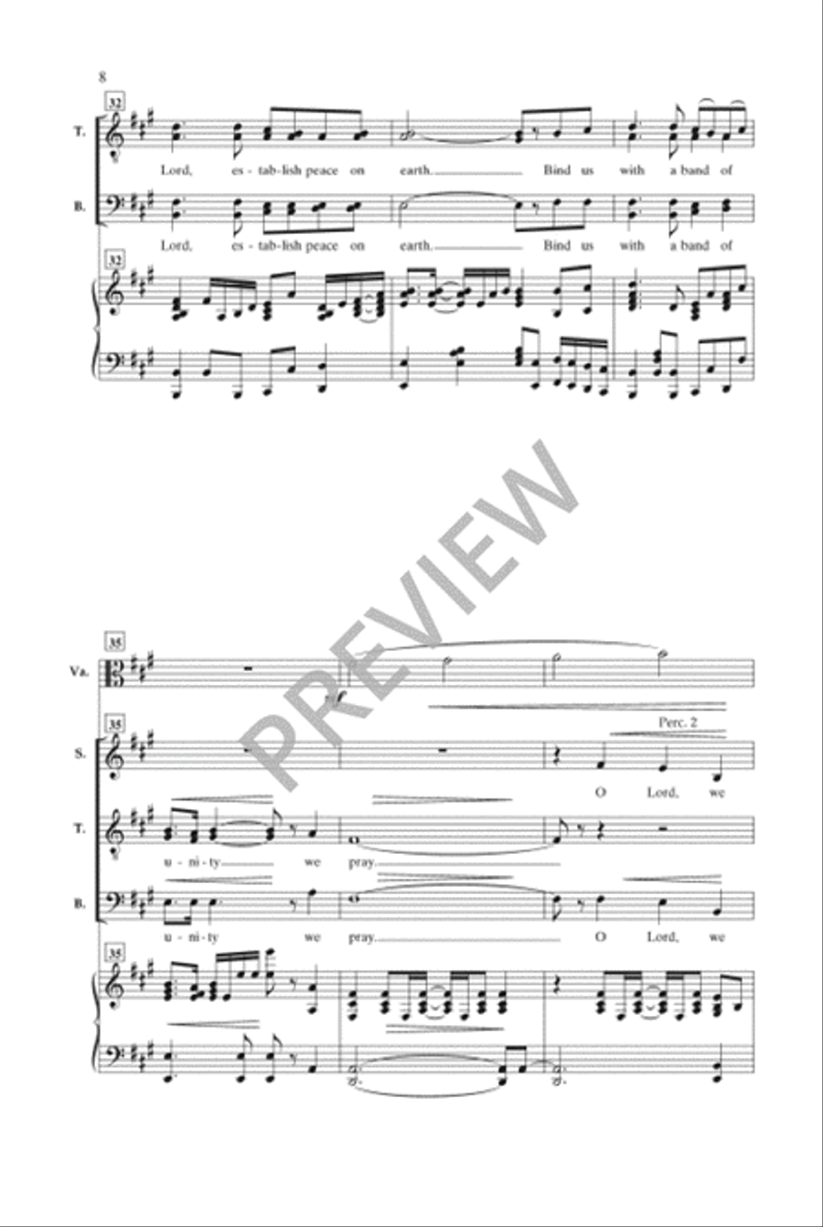 For the Sake of Our Children 4-Part scores gallery preview page 9