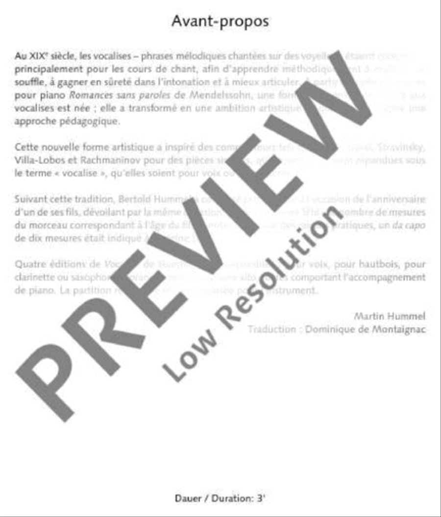 Vocalise Vocalise Medium Voice scores gallery preview page 4