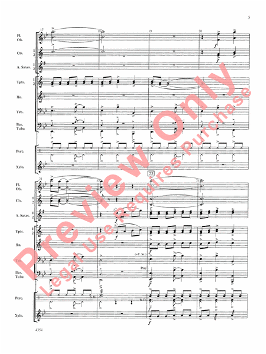 Grant County Celebration Concert Band scores gallery preview page 6